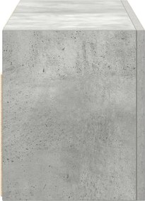 vidaXL Ντουλάπι τοίχου μπάνιου Γκρι μπετόν 60x25x30 cm