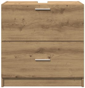 vidaXL Ντουλάπα Νιπτήρα Ξύλο Τέχνης 59x37x59 cm Επεξεργασμένο Ξύλο