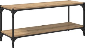 vidaXL Ντουλάπι TV 2 επιπέδων 100x33x41εκ. Artisan Oak