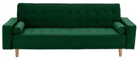 Καναπές - Κρεβάτι Salvador Βελούδο Κυπαρισσί 223x90x80Y εκ. 223x90x80 εκ.