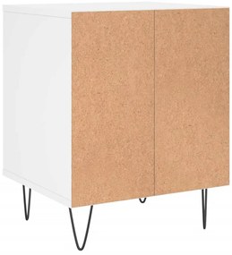 vidaXL Κομοδίνο Λευκό 40 x 35 x 50 εκ. από Επεξεργασμένο Ξύλο