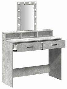 vidaXL Τραπέζι περιποίησης Γκρι 100 x 41 x 140 εκ. Επεξεργασμένο ξύλο