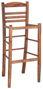 BAR STOOL GADIEL  BEECH WOOD IMPREGNATED IN WALNUT COLOR 40,5x39x104.5Hcm.FRAME ONLY