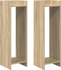vidaXL Βάση φυτών 2 τεμ. Sonoma Δρυς 30 x 30 x 100 εκ