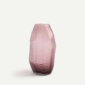 Βάζο από ματ γυαλί σε μπορντό χρώμα, Zenka