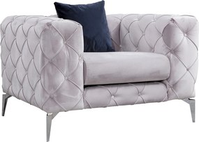 Πολυθρόνα Ανοιχτό Γκρι COMO 90x108x70