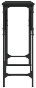 vidaXL Τραπέζι Κονσόλα Μαύρο 140 x 29 x 75 εκ. από Επεξεργασμένο Ξύλο
