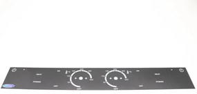 WAFFLE MAKER HEART DOUBLE - Control Panel Sticker
