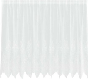 vidaXL Κουρτίνα Δαντέλας με κουρτίνες Λευκό 160 x 300 cm Πολυεστέρας