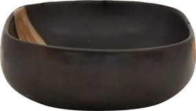 vidaXL Νιπτήρας Οβάλ Μαύρος 59x40x14 εκ. Κεραμικός