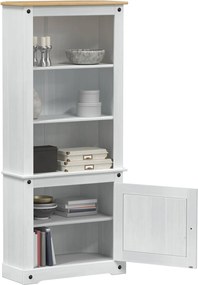 vidaXL Highboard Λευκό 74 x 38 x 170 εκ. Στερεά ξυλεία πεύκου