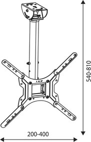Βάση Τηλεόρασης TM Electron 30 Kg 26-55"