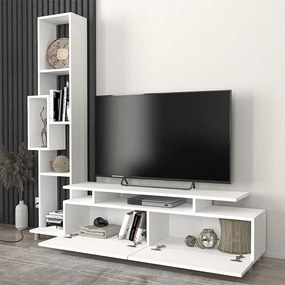 Σύνθεση τηλεόρασης Tulip λευκό 160x30x160εκ