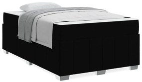 vidaXL Σκελετός Κρεβατιού με στρώμα Μαύρο 120 x 200 cm ύφασμα