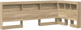 vidaXL Κεφαλάρι Αποθήκης με ράφι Δρύς Sonoma 80 cm Επεξεργασμένο ξύλο
