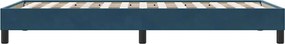 vidaXL Box Spring Κρεβάτι χωρίς στρώμα Σκούρο μπλε 80x210 cm Βελούδινο