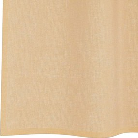 vidaXL Voile κουρτίνες με ροδέλες 2 τεμάχια Χρώμα Άμμου