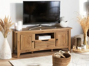 Τραπέζι Tv Berwyn 465, Ανοιχτό χρώμα ξύλου, 138x60x43cm, 41 kg | Epipla1.gr
