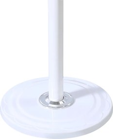 Καλόγερος Keleste pakoworld μέταλλο σε λευκή απόχρωση Φ37x175εκ