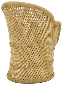 Πολυθρόνα Treza Inart φυσικό μπαμπού 66x48x89εκ 66x48x89 εκ.