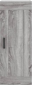 vidaXL Ντουλάπι Τοίχου Γκρι Sonoma 34,5 x 34 x 90 εκ. Επεξεργ. Ξύλο