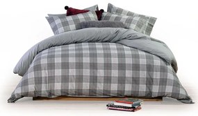 Σετ Σεντόνια Φανελένια King Size 270x260 Wildville Grey 5205495536842
