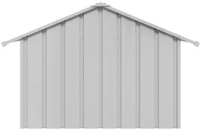 vidaXL Σπιτάκι σκύλου με οροφή 83x130x85 cm Γαλβανισμένος χάλυβας
