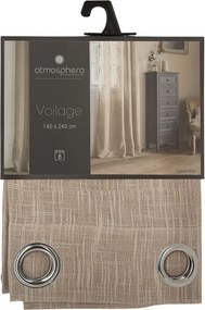 Κουρτίνα (140x240) Με Τρουκς A-S Alton Beige 146272D