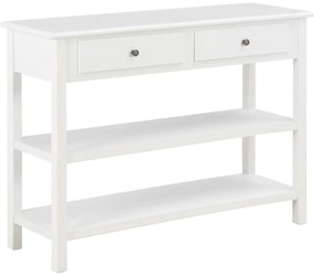 vidaXL Κονσόλα Λευκή 110 x 35 x 80 εκ. από MDF