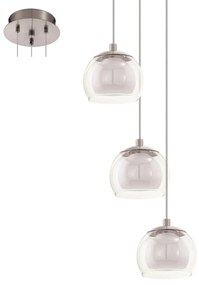 Φωτιστικό Οροφής Led Ascolese 94318 White Eglo Μέταλλο,Γυαλί