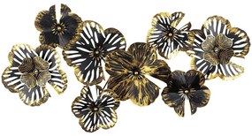 Διακοσμητικό Τοίχου Shouguang 891TNL1918 104x70x10cm Black-Gold Wallity Metal