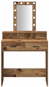 vidaXL Τραπέζι περιποίησης Καφέ 79 x 41 x 140 εκ. Επεξεργασμένο ξύλο