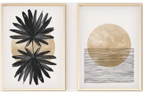 Κάδρα (Σετ 2Τμχ) 693BSE1719 50x70cm Multi Wallity Κάθετοι Mdf, Wood