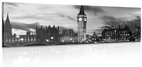 Φωτογραφία του Big Ben στο Λονδίνο σε ασπρόμαυρο - 150x50