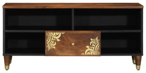 vidaXL Ντουλάπα τηλεόρασης 100x33x46 εκ. Μασίφ ξύλο μάνγκο