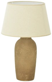 Επιτραπέζιο φωτιστικό Barout Inart Ε27 κεραμικό σε γκρι antique- μπεζ απόχρωση Φ40x62εκ