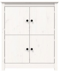 vidaXL Συρταριέρα Λευκό 83 x 41,5 x 100 εκ. από Μασίφ Ξύλο Πεύκου