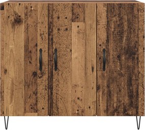vidaXL Πλαϊνό γραφείο Παλιό ξύλο 90 x 32,5 x 80 εκ Επεξεργασμένο ξύλο