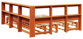 vidaXL Κρεβάτι Βιβλιοθήκη Χωρίς Στρώμα 160x200 εκ Μασίφ Ξύλο Πεύκου