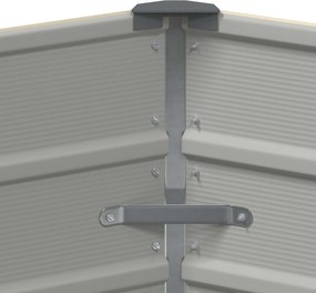 vidaXL Γλάστρα Ελεφαντόδοντο 129 x 129 x 75 εκ Ατσάλι