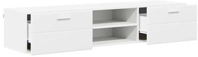 vidaXL Ντουλάπι TV με ράφι Λευκό 150 x 39 x 30 εκ Επεξεργασμένο ξύλο