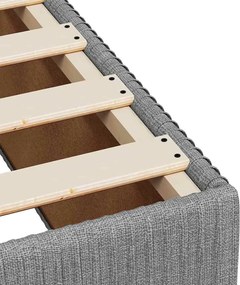 vidaXL Σκελετός Κρεβατιού Χωρίς Στρώμα Αν. Γκρι 120x200 εκ. Υφασμάτινο