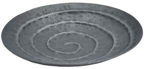 Διακοσμητική Πιατέλα 939-124-010 30x5cm Grey Aluminium