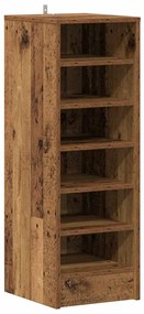 vidaXL ντουλάπι παπουτσιών  Παλιό ξύλο 32x35x92 cm Κατασκευασμένο ξύλο