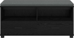 vidaXL Παγκάκι Χαλωρίου Μαύρη Δρυς 100 x 38 x 46 εκ