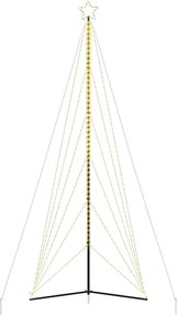 vidaXL Χριστουγεννιάτικο δέντρο LED 861 LED Θερμό Λευκό 478 εκ.