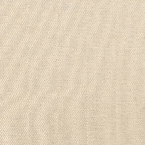 vidaXL Κεφαλάρι Κρεμ 144x5x118/128 εκ. Ύφασμα
