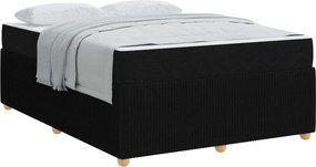 vidaXL Σκελετός Κρεβατιού Μαύρο 140 x 200 cm ύφασμα