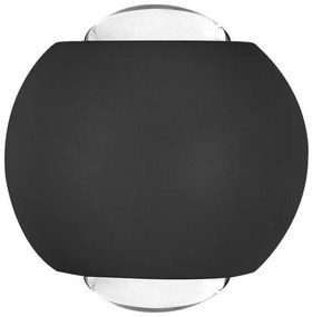 Επιτοίχιο Φωτιστικό LED COB Up-Down 2W 200lm 60° IP54 Φυσικό Λευκό Μαύρο 10586 VTAC-10586-Μαύρο 10586