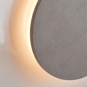 Απλίκα Τοίχου LED Aca Eclipse ZM1724LEDWC Cement Shade
